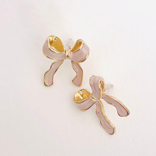 Betty Bow Champagne Gold Earrings